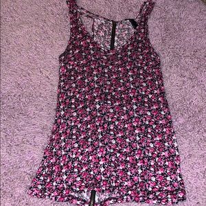 Cute flowery tank